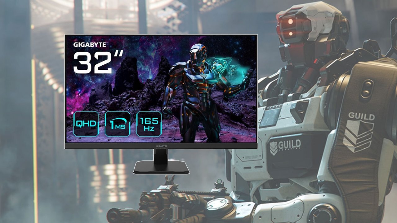 Groß, gut und zur Gamescom genial-günstig: Gigabyte Gaming-Monitor mit 32 Zoll gerade nur 179,99€