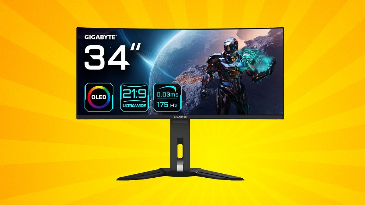 OLED-Gaming-Monitore werden immer billiger: Gigabyte 34 Zoll Ultrawide Curved rutscht unter 550€