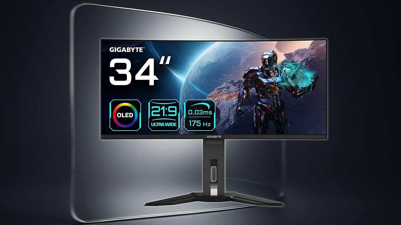 [25/08/2025] Gigabyte MO34WQC OLED-Monitor zum Tiefstpreis