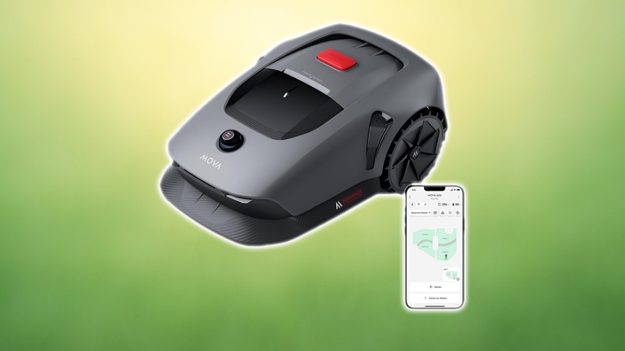 [29/08/2025] MOVA 600, Rasenmäher Roboter 3D-LiDAR Mähroboter ohne Begrenzungskabel & Genaue Kartierung 600 m², Smarte Hindernisvermeidung, App-Steuerung, U-förmiges Schneiden, Leiser Betrieb, Sicherheitswarnungen Amazon Angebot