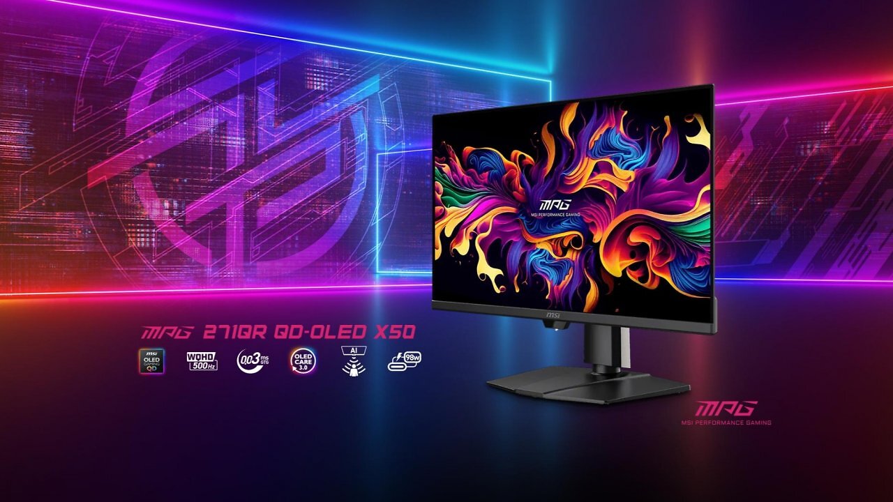 [27/08/2025] OLED-Monitor mit 500 Hz und KI-Schutz von MSI: Mehr Details zum MPG 271QR QD-OLED X50