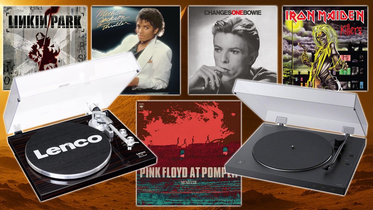 [11/08/2025] Amazon verhaut: Bluetooth-Plattenspieler von Sony & Lenco billiger als andere - Jackson, Bowie, Iron Maiden auf Vinyl