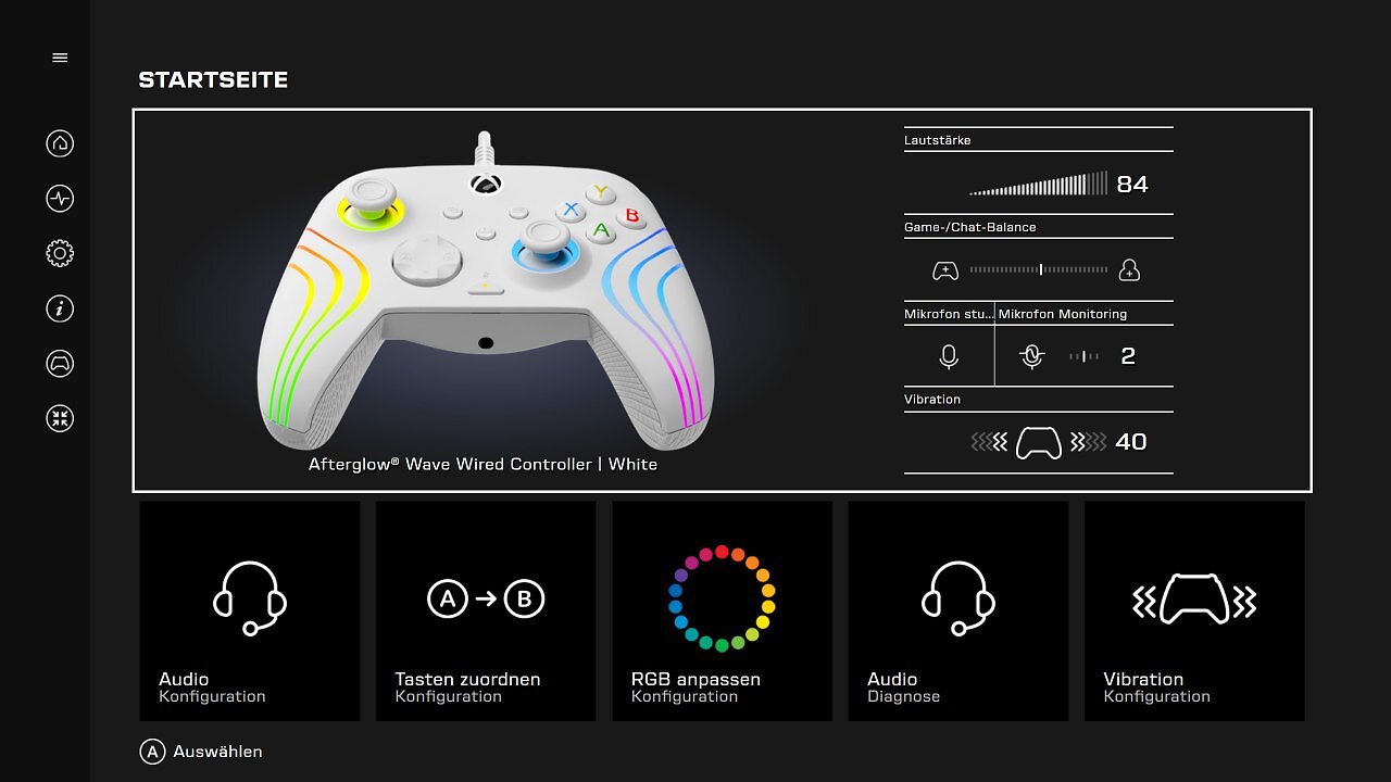 Screenshot der Turtle Beach - PDP Control Hub-App