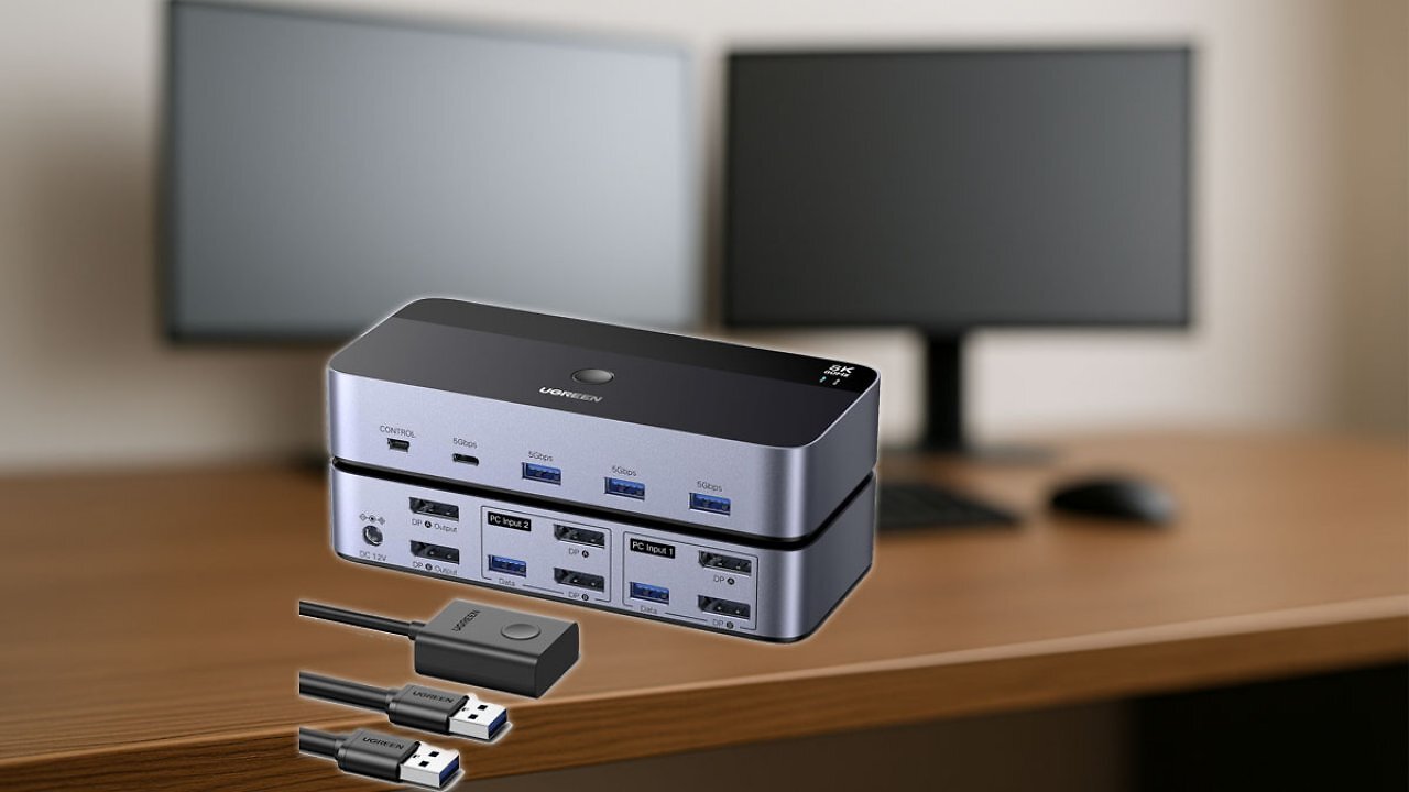 [06/08/2025] Ugreen KVM-Switch 55851 zum Tiefstpreis