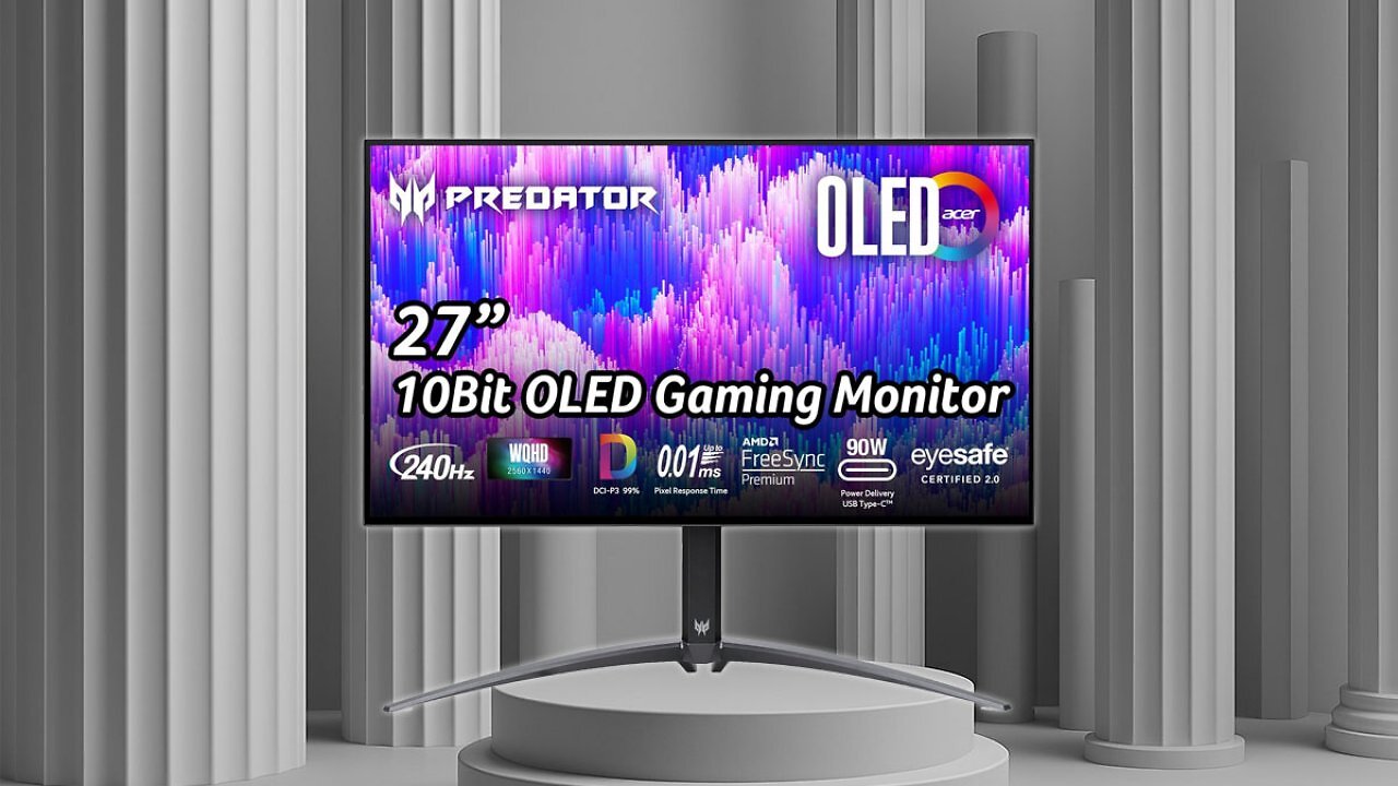 [01/09/2025] Acer Predator X27U OLED Gaming Monitor zum Bestpreis