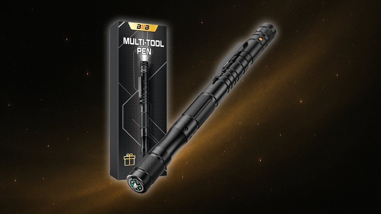 [16/09/2025] BIIB Geschenke für Männer, 8 in 1 Multitool Stift mit Kompass, Gadgets für Männer, Papa Geschenk, Männergeschenke, Geburtstagsgeschenk für Männer, Geschenke für Papa, Jahrestag Geschenk für Ihn Amazon Angebot