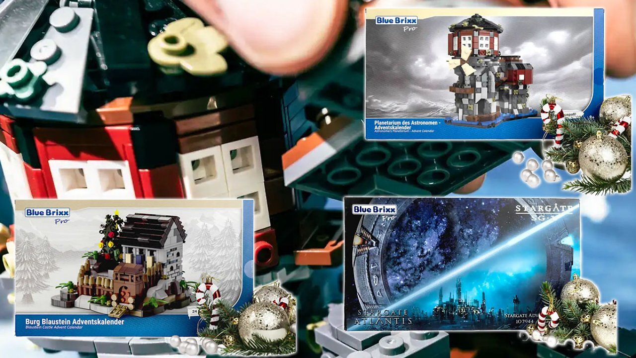 [03/09/2025] Bluebrixx zeigt Planetarium Adventskalender: Stargate & Blaustein in neuer Auflage im Handel