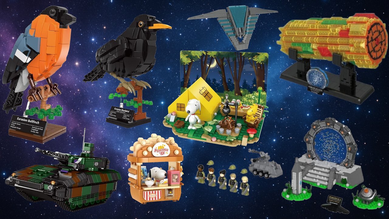 [07/09/2025] Bluebrixx fliegt bei Amazon aus Lager: Stargate, Snoopy, Panzer und Vögel befristet im Sale (1)