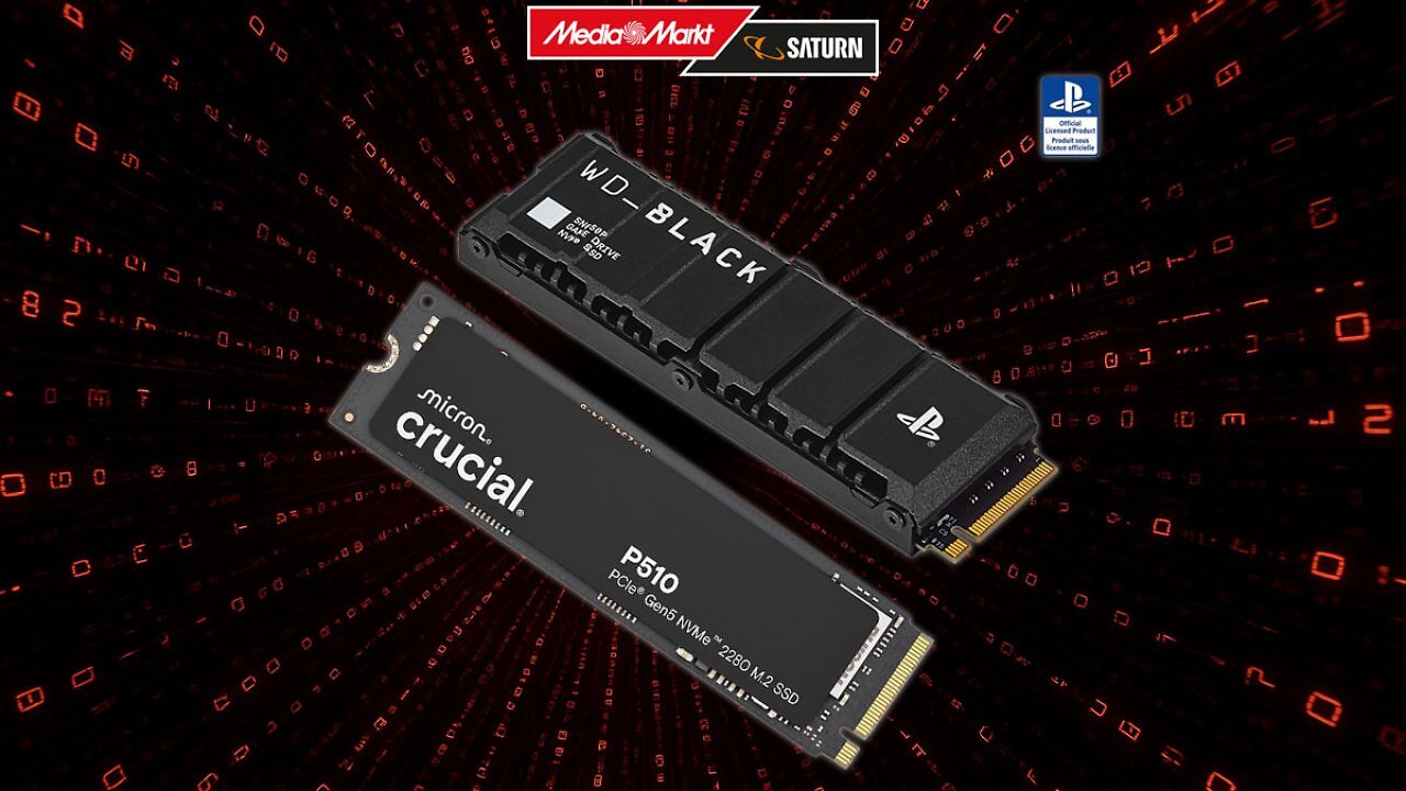 [26/09/2025] Crucial P510 PCIe 5.0 SSD zum Bestpreis bei MediaMarkt
