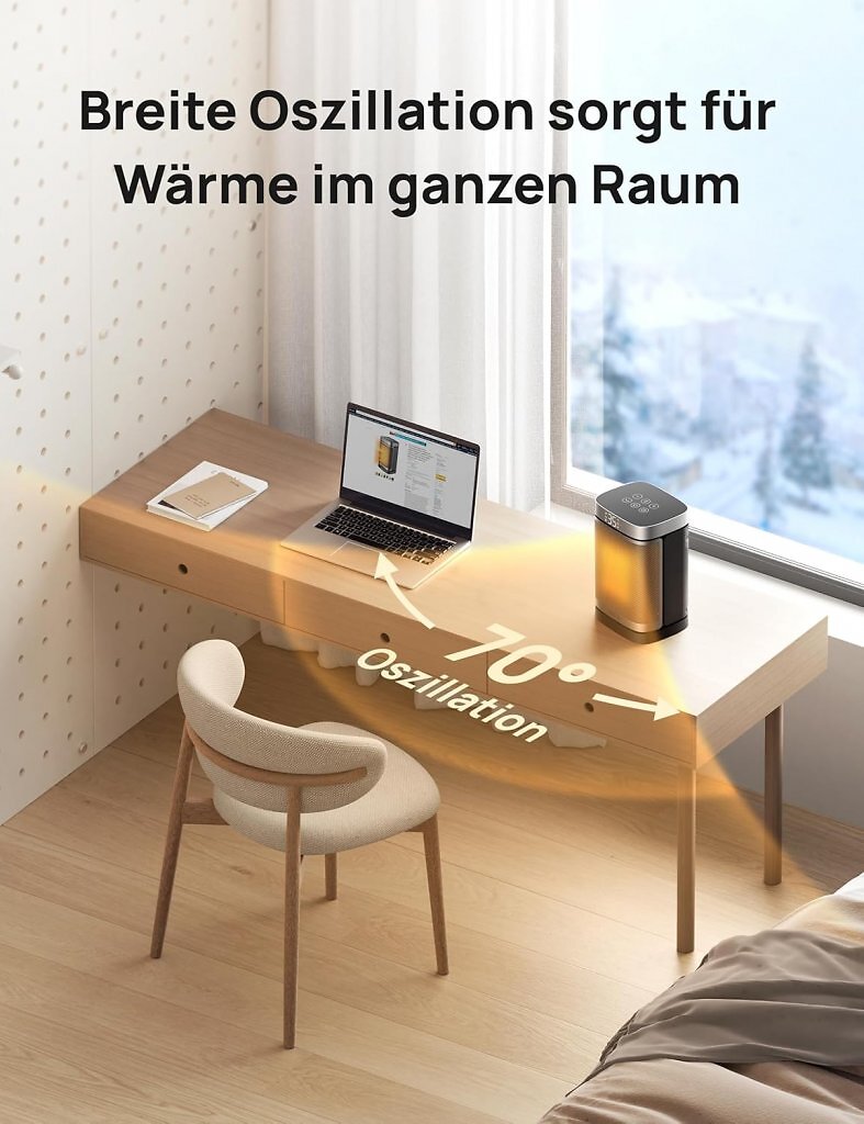 Der Dreo Heizlüfter mit LED-Display, ECO-Modus, Sicherheitsfunktionen und elektronischem Thermostat ist bei Amazon befristet im Angebot.