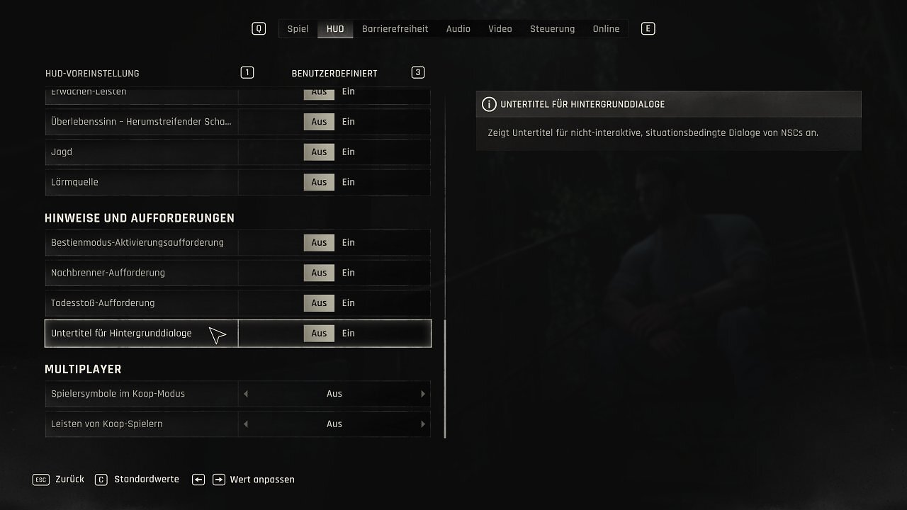 Dying Light The Beast - Menu -v1.10c kein RT - 04 - HUD III