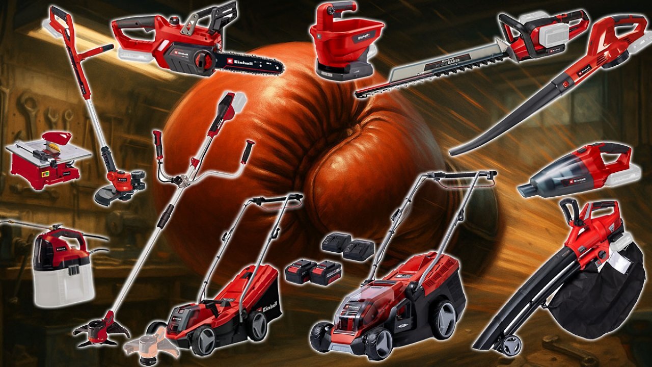 [21/09/2025] Gilt 24 Stunden: Amazon boxt Einhell Kettensäge raus, Laubbläser, 18V-Sauger, Sense, Rasenmäher, Trimmer uvm. (2)