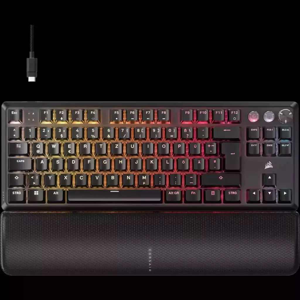 [11/09/2025] Für die Teilnehmer der PCGH-Faltwoche 2025 gegen Alzheimer wartet außerdem die mechanische Gaming-Tastatur K70 Pro TKL mit Rapid-Trigger-Technik.