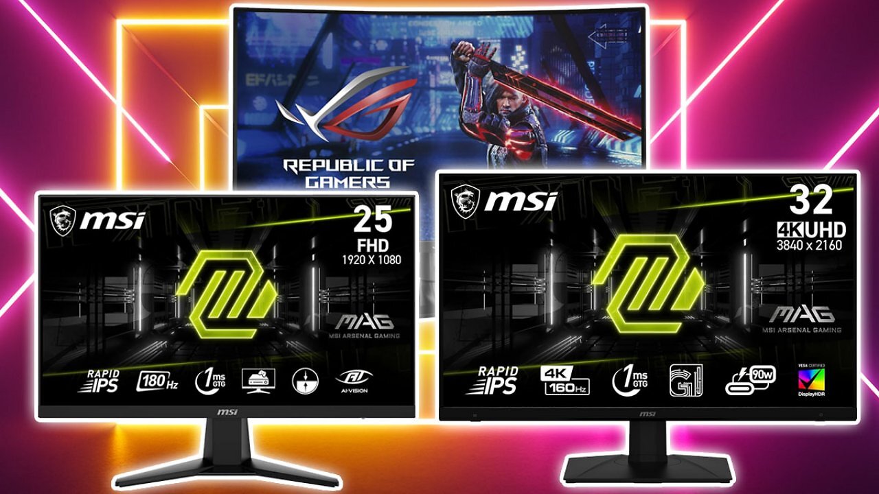 [15/09/2025] Ab 79,99 Euro: Amazon verscherbelt Gaming-Monitore von Asus und MSI bis 4K UHD