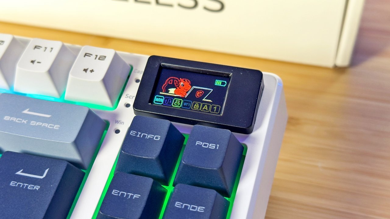 [29/09/2025] Der an einem nach vorn geneigten Sockel angebrachte Mini-Bildschirm der MSI Forge GK600 TKL Wireless ist ein Extra, das bei einer günstigen Gaming-Tastatur unter 100 Euro sonst nicht zu finden ist.