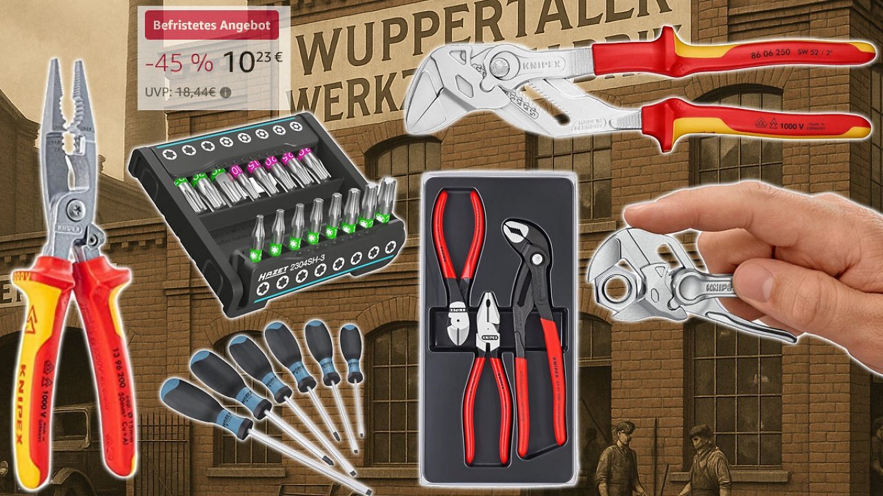 [08/09/2025] Bei Amazon ab 10,23 €: 16 Torx-Bits von Hazet, Knipex Zangenschlüssel XS, Spezialzangen und Schraubendreher-Set (1)