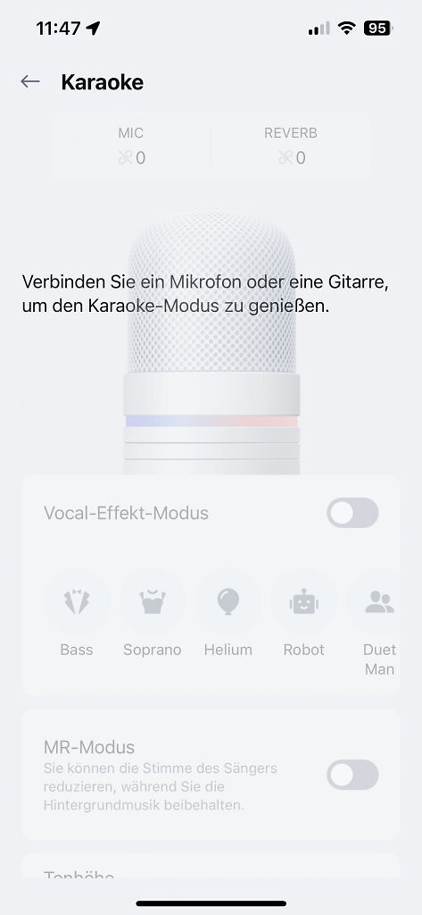 Screenshot der LG xboom-App