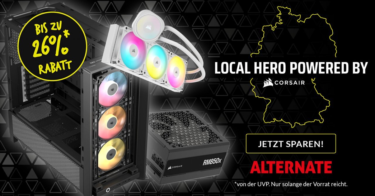[02/09/2025] WaKü, Gehäuse und Netzteile: Massive Rabatte auf Top-Produkte von Corsair - jetzt sparen!&nbsp;