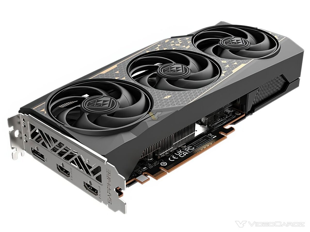[07/09/2025] Schrägansicht der Sapphire Radeon RX 9060 XT Black Diamond.