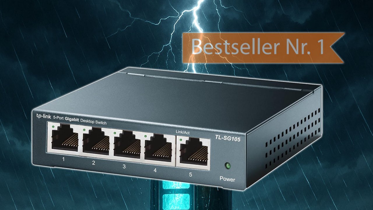 [17/09/2025] Amazons Platz 1 kracht auf 13 Euro: Gigabit Switch von TP-Link mit 5 Ports und 5.000 Sales in einem Monat