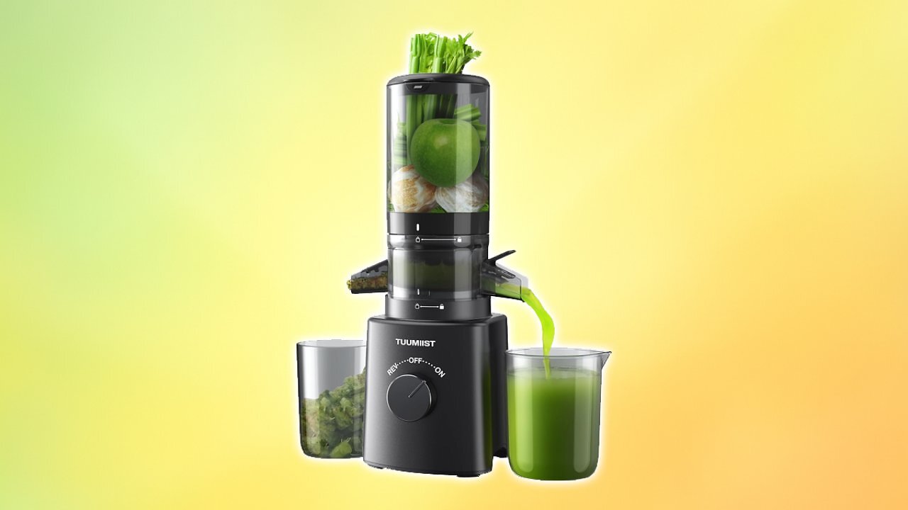 [20/09/2025] TUUMIIST Entsafter Slow Juicer mit 120 MM kleinem Einfüllschacht, Entsafter Gemüse und Obst Testsieger - Kompakter Saftpresse für den Persönlich, Leicht zu Reinigen, Hohe Saftausbeute Amazon Angebot