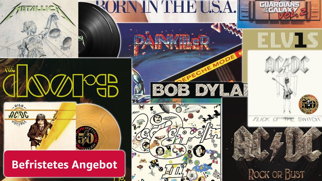 [26/09/2025] Befristet räumt Amazon Vinyl raus: Metallica, Doors, AC/DC, Beatles, Elvis, Springsteen, Zeppelin, Dylan, Depeche Mode uvm.