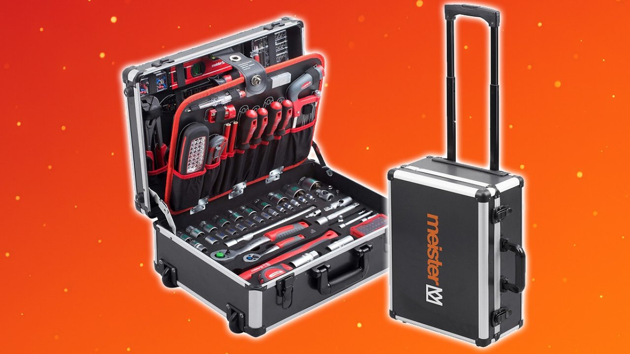 [08/09/2025] Makita und Einhell geschlagen! 156-teiliger Meister Werkzeugtrolley fliegt günstig wie nie in diesem Jahr bei Amazon raus