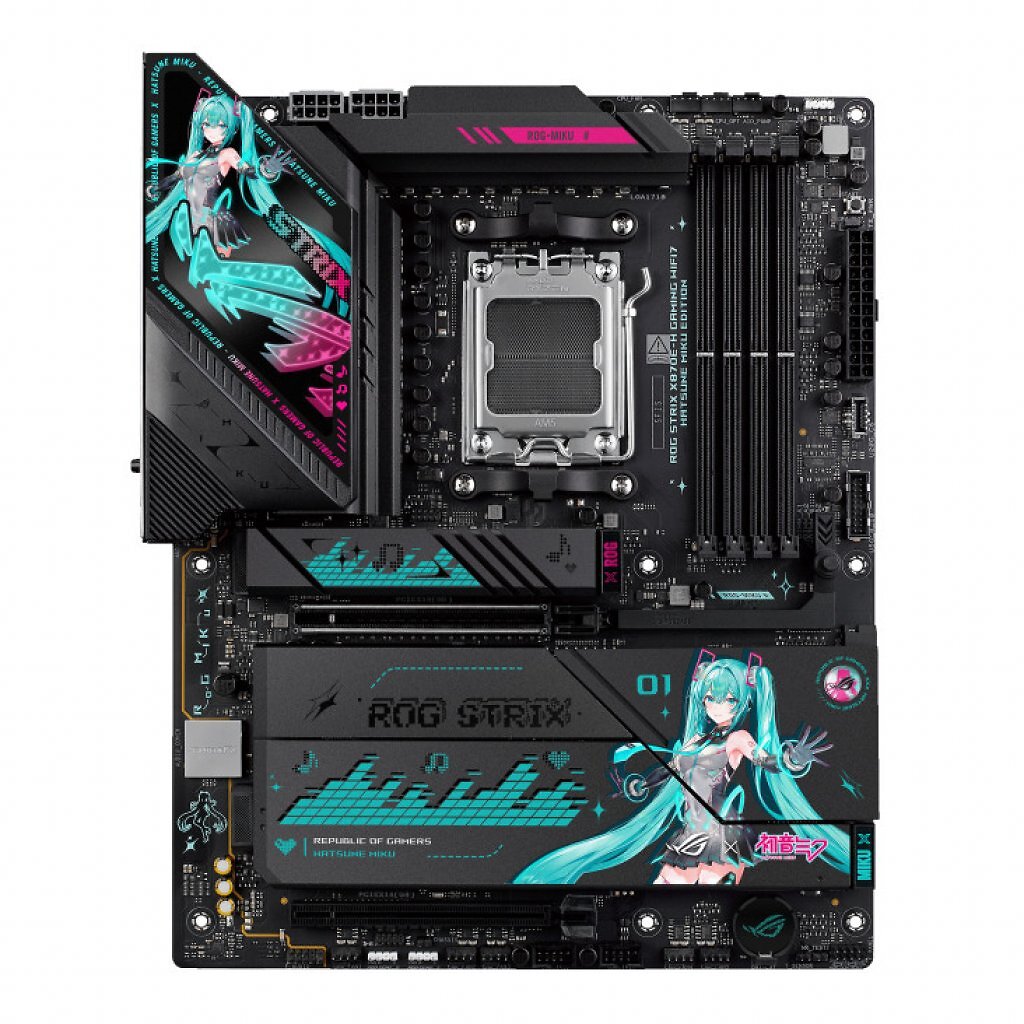 [06/09/2025] Das Asus ROG Strix X870E-H Hatsune Miku Edition.