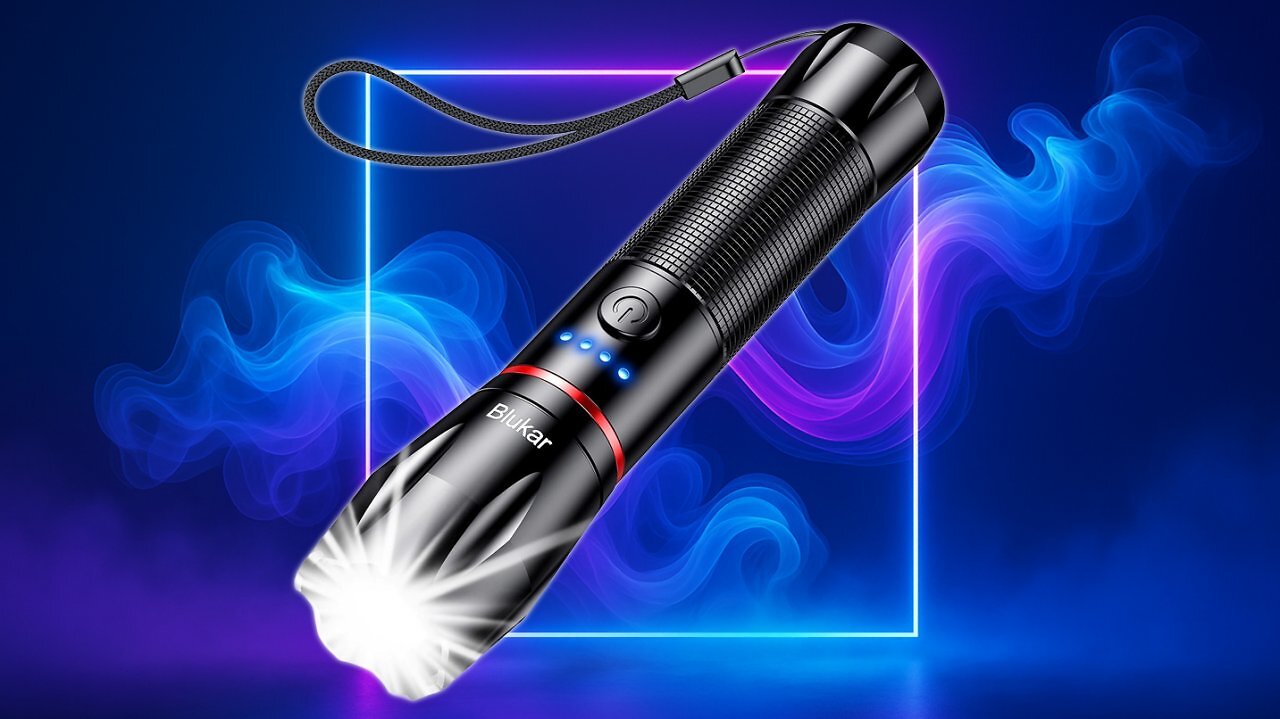 [15/09/2025] Preis fällt, Nachfrage explodiert: Blukar Taschenlampe mit USB-C Akku jetzt für 8,99 Euro im Sale