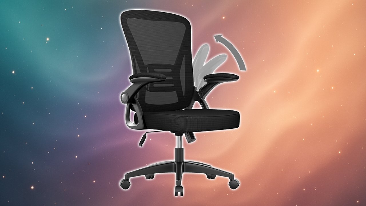 [19/09/2025] naspaluro Bürostuhl mit Verstellbaren Armlehnen, Ergonomischer Schreibtischstuhl mit Netzbespannung, Lordosenstütze, Höhenverstellbarer, Gepolstertem Sitzkissen, 360° Drehstuhl, Schwarz Amazon Angebot