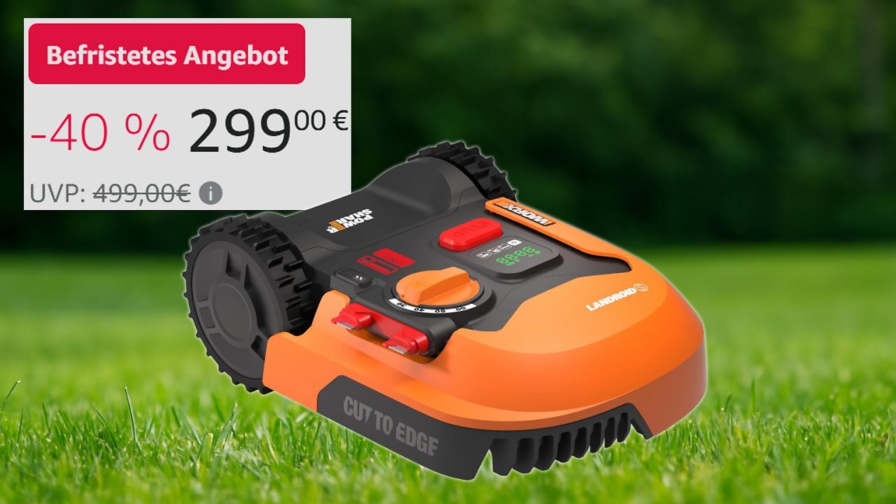 [17/09/2025] Garten-Deal des Monats? Amazon senkt Worx Landroid S300 Mähroboter auf 299 € und die Lager leeren sich