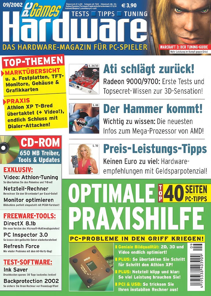 PC Games Hardware, Ausgabe 2002: Praxisnaher Fokus mit Tipps, Tests und Anleitungen &ndash; vom &Uuml;bertakten bis zur K&uuml;hlung.