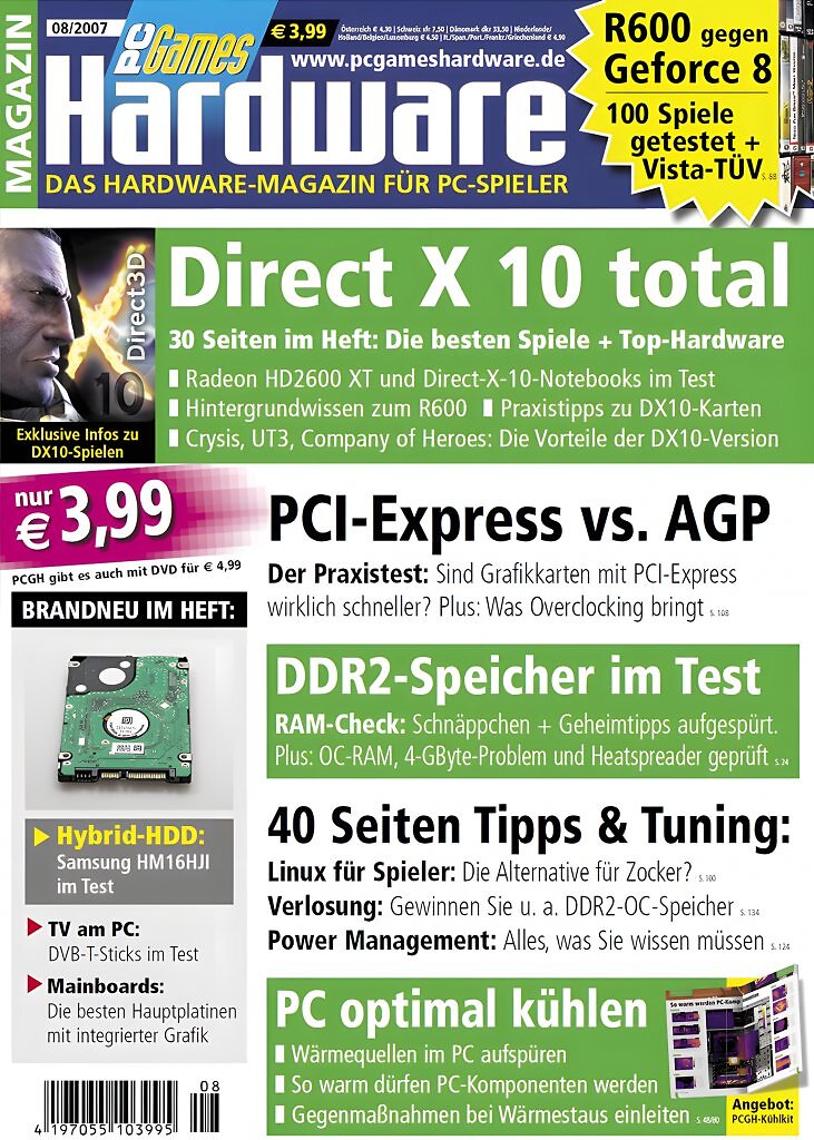 Jahr 2007: DirectX 10, PCI Express und Crysis im Test &ndash; PC Games Hardware begleitete den &Uuml;bergang in die &Auml;ra moderner Grafiktechnologien und den Aufbruch der Community im neuen PCGHX-Forum.