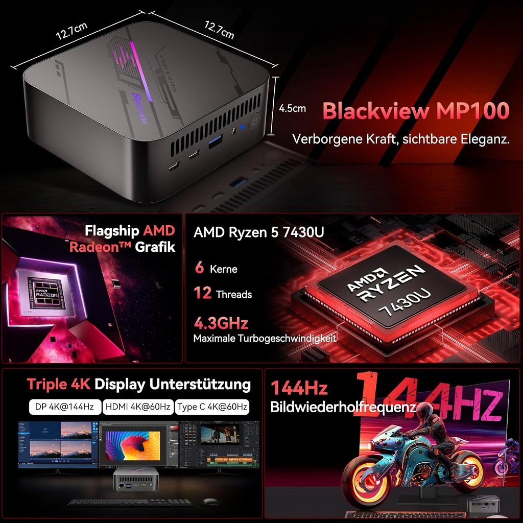 [15/10/2025] Der Blackview MP100 Mini-PC bietet viel für erstaunlich wenig Geld.