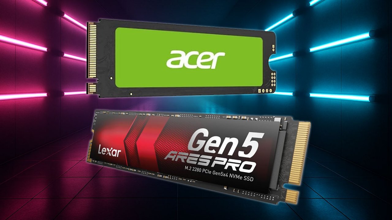 [13/10/2025] Zum Bestpreis noch nie günstiger: Acer FA100 und Lexar Ares Pro SSDs