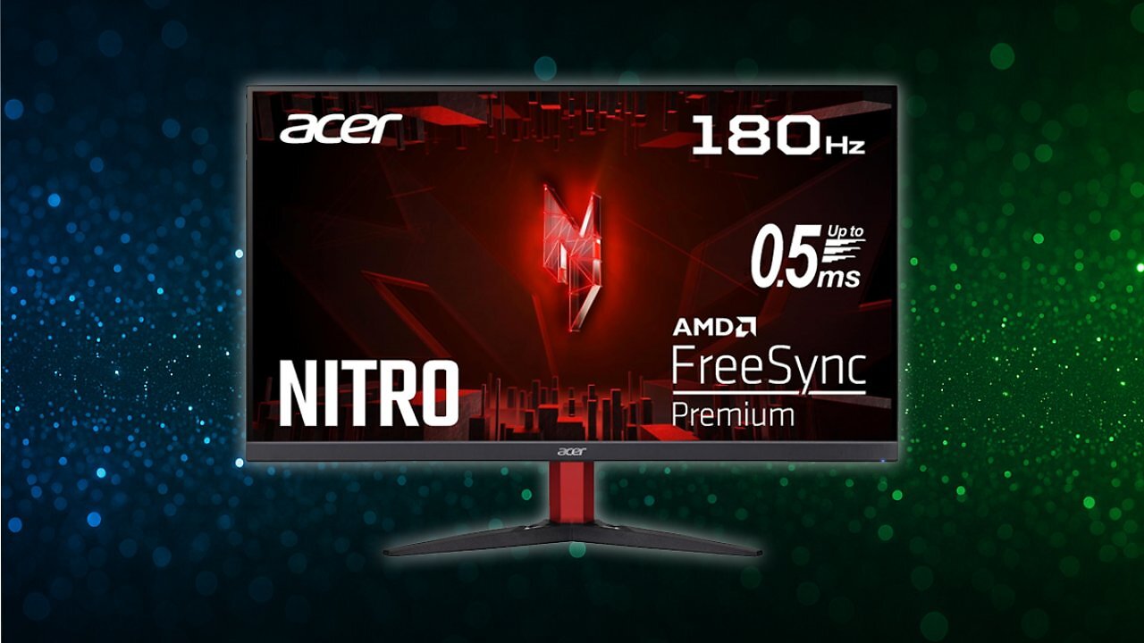 [29/10/2025] Acer Nitro KG272S3 Gaming Monitor 27 Zoll (69 cm Bildschirm) Full HD, 180Hz, bis zu 0.5ms (GTG), 2xHDMI 2.0, DP 1.2, FreeSync Premium, Schwarz, ‎UM.HX2EE.301 Amazon Angebot