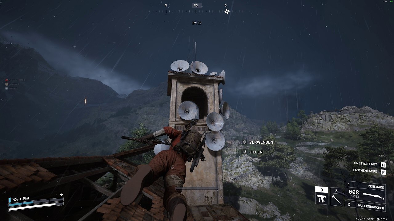 [24/10/2025] Je nach Loadout stehen Ihnen unterschiedliche Herangehensweisen offen. In diesem Fall haben wir einen Grappling-Hook mitgenommen, der uns erlaubt, uns in höhere Gefilde und obendrein ansonsten unzugängliche Bereiche aufzuschwingen.