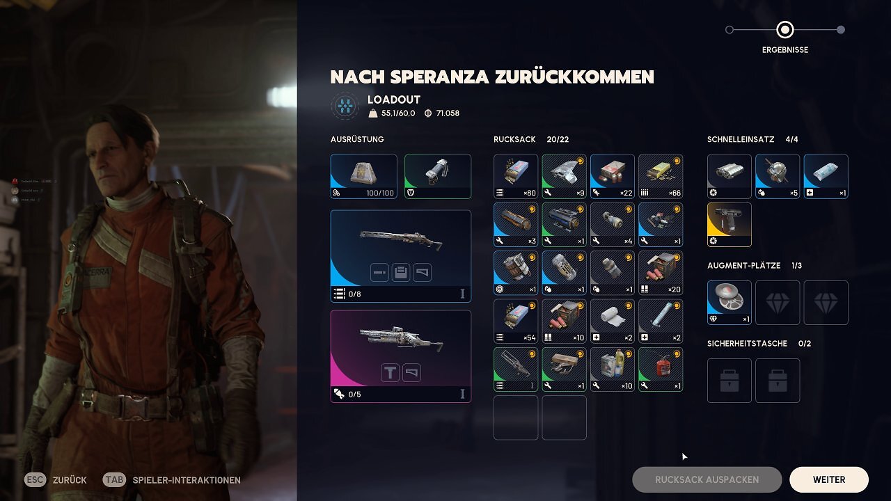 [24/10/2025] Nach erfolgreicher Extraktion begutachten Sie noch einmal Ihren Loot. Aus einem Teil können Sie an Werkstationen - die Sie zudem ausbauen können - neue Ausrüstungsgegenstände craften. Wertgegenstände können Sie bei Händlern zu Geld machen lassen oder Münzen gegen hilfreiche Utensilien tauschen.