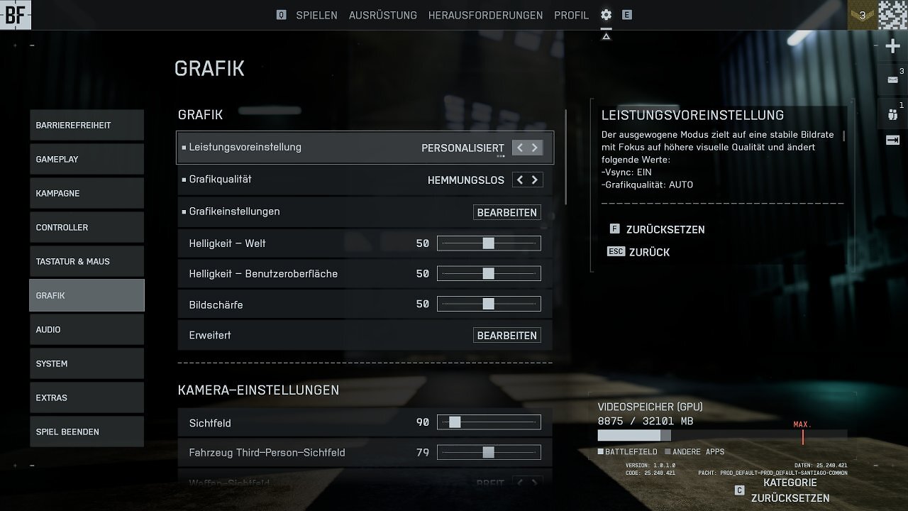 Battlefield 6 - Men&uuml; - 08 - Grafik I