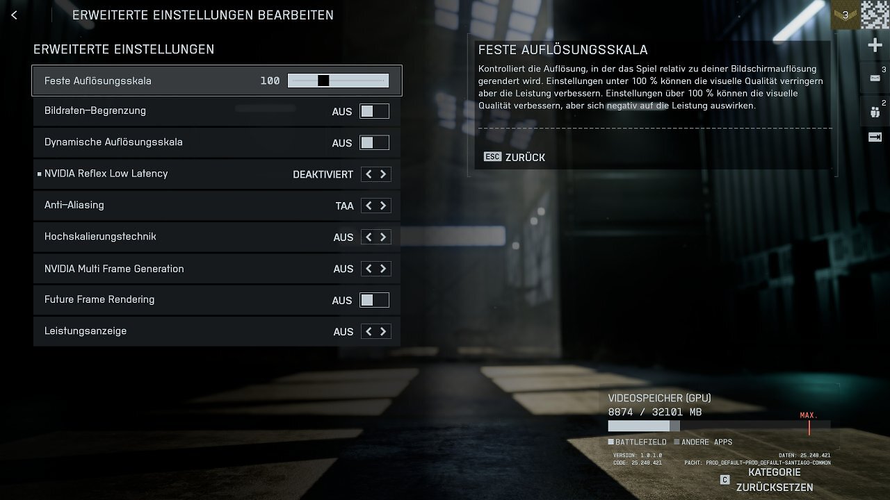 Battlefield 6 - Men&uuml; - 12 - Erweiterte Grafik