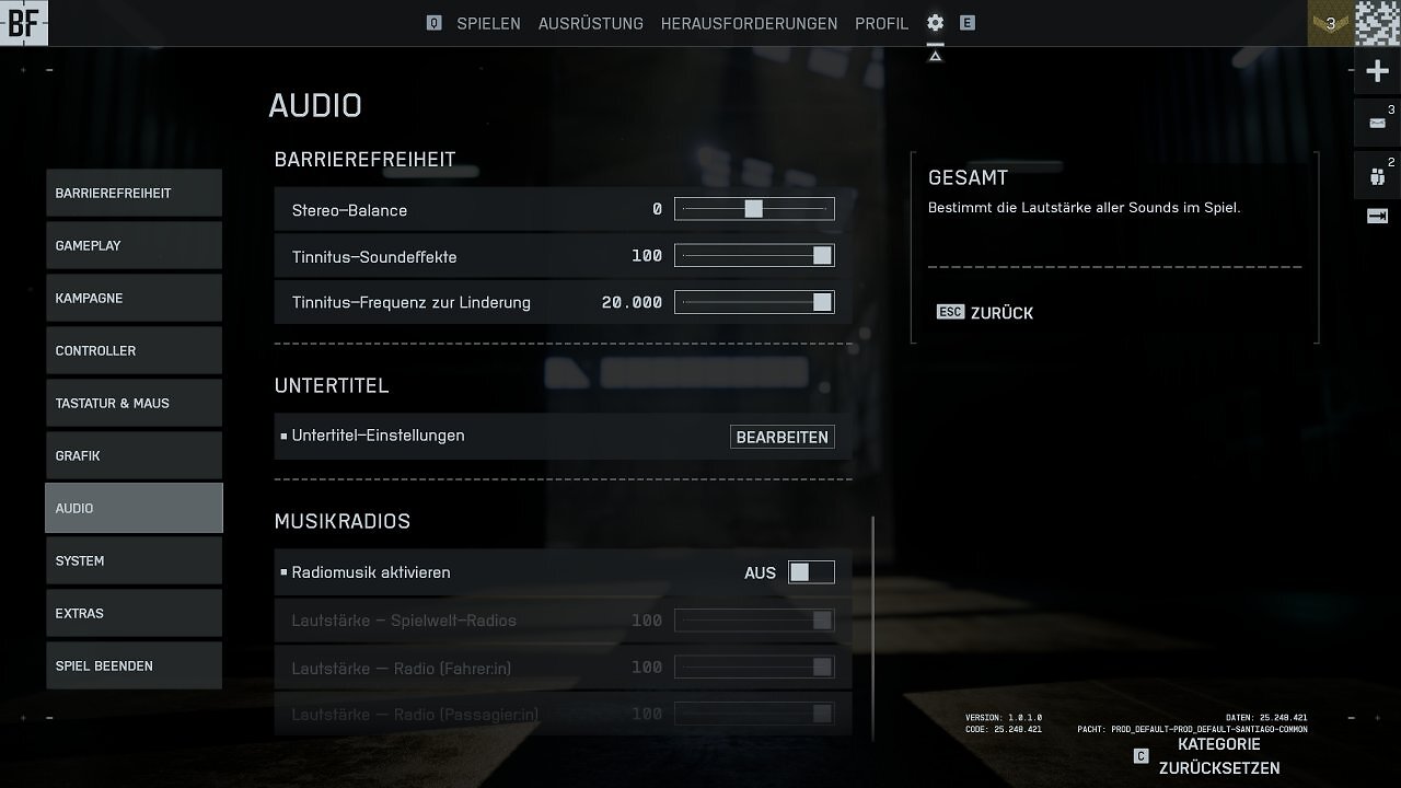 Battlefield 6 - Men&uuml; - 17 - Audio III