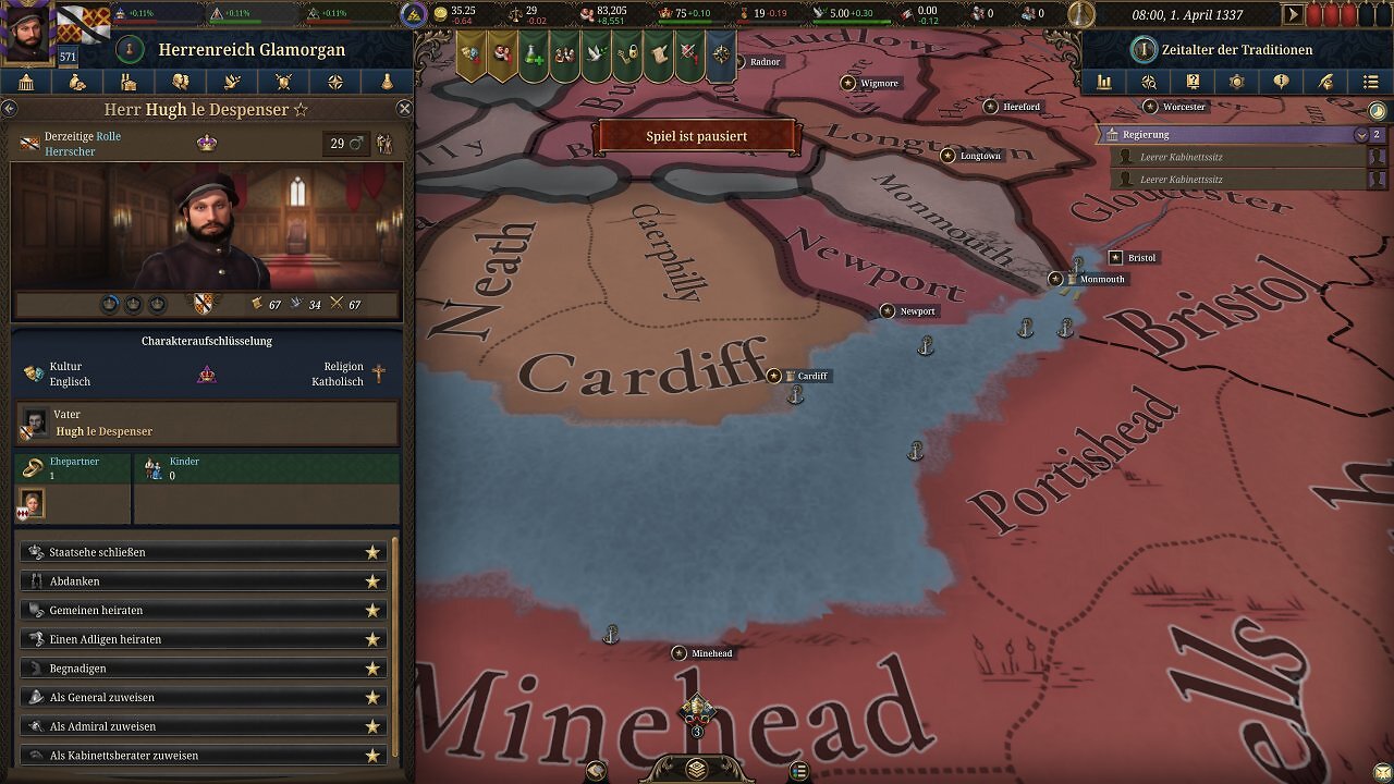 [31/10/2025] Europa Universalis V - Detailvergleich - 05 - Sehr niedrig