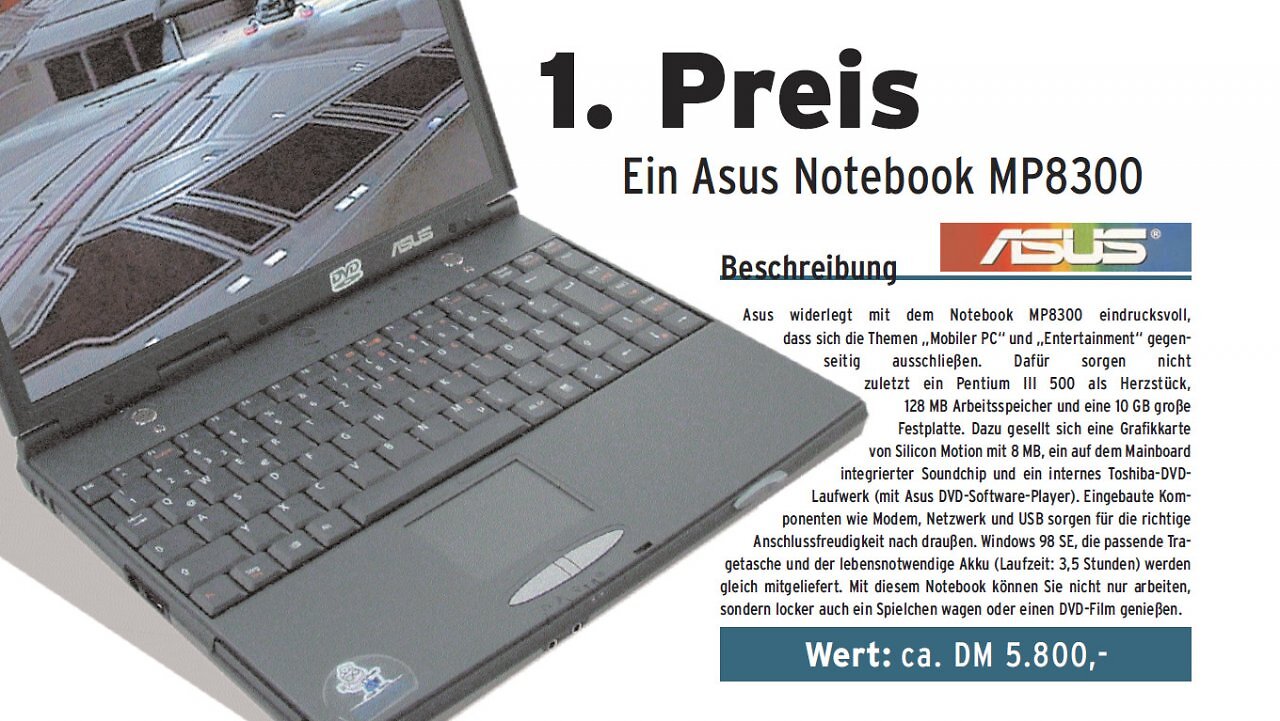 [23/10/2025] Bei dem Gewinnspiel aus der Erstausgabe konnten Leser ein Asus-Notebook gewinnen.