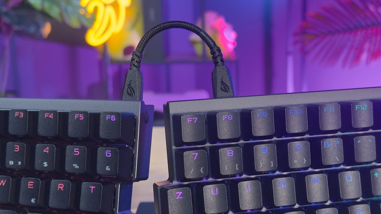 [10/10/2025] Asus ROG Falcata im Test: Ist der Luxuspreis der edlen, ergonomischen Split-Tastatur gerechtfertigt? (17)