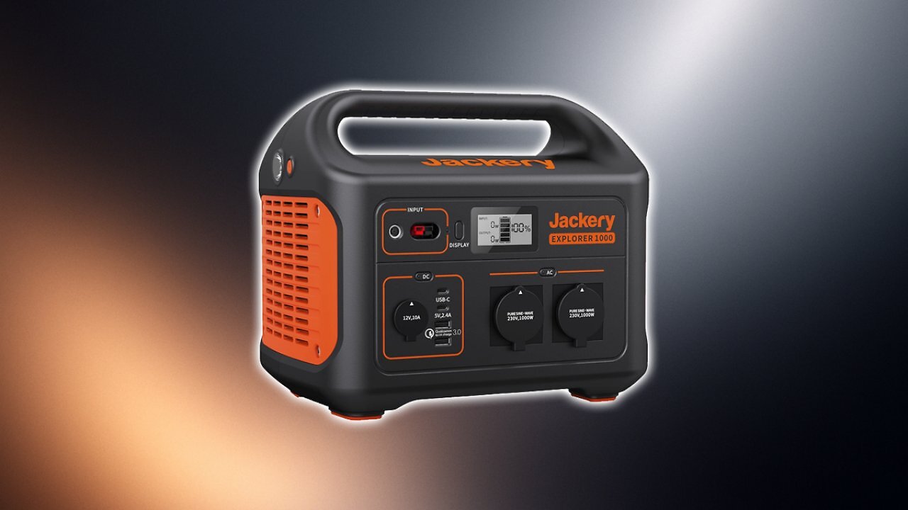 [14/10/2025] Jackery Explorer 1000, 1002Wh Tragbare Powerstation Mobiler Stromspeicher mit 230V/1000W (Spitze 2000 W) Steckdose, USB und QC, Mobile Stromversorgung für Outdoors Amazon Angebot