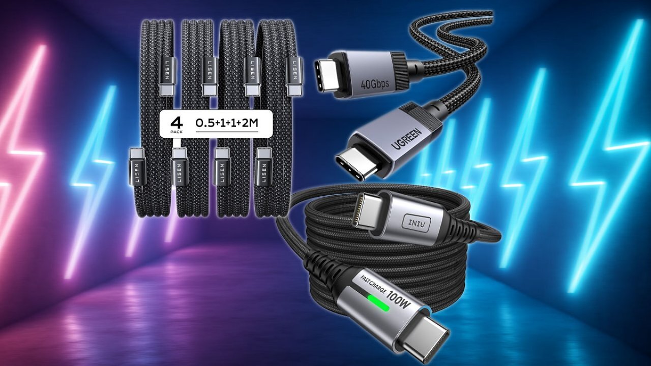 [14/10/2025] Zu Bestpreisen: Lisen 2E152-USB-Kabel-Set und USB-C-Ladekabel von Iniu und Ugreen