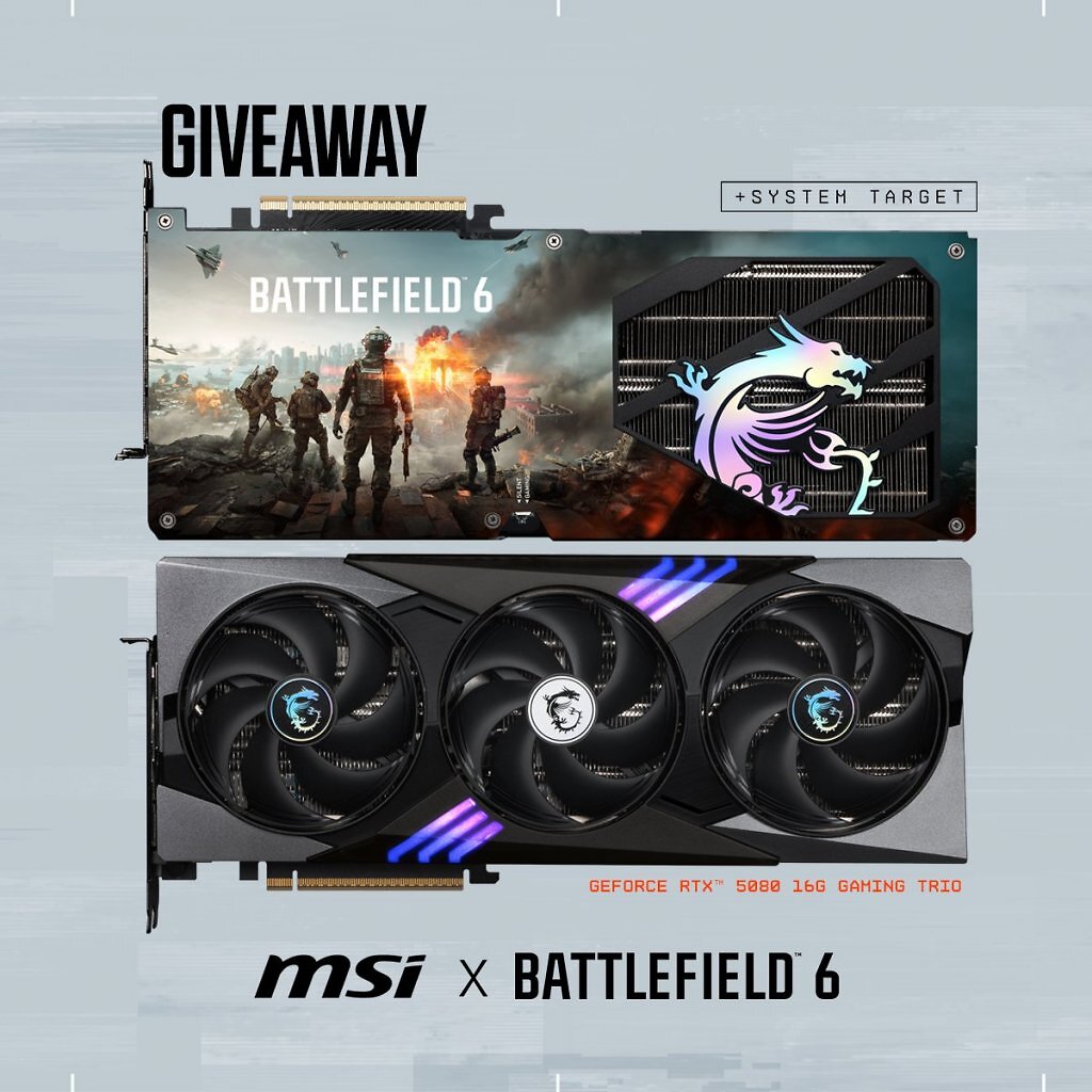 [12/10/2025] MSI x Battlefield 6: Exklusive Geforce RTS 5080 zu gewinnen