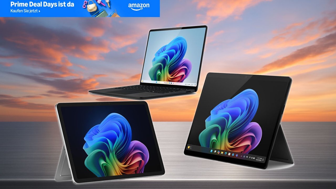 [06/10/2025] Am Prime Day zum Bestpreis; Microsoft Surface Pro 12 Zoll und 13 Zoll (11.Gen) und Surface Laptop 7