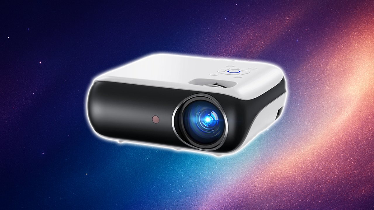 [15/10/2025] Mini Beamer 4K, HAPPRUN H1 Full HD Beamer mit Bluetooth – Native 1080P Tragbarer Outdoor Projektor mit Lautsprecher, Kompatibel mit Smartphone, HDMI, USB, AV, TV-Stick, PS5 für Heimkino, Schlafzimmer Amazon Angebot