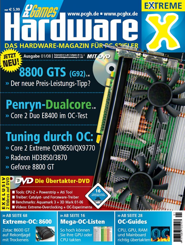 [16/10/2025] PCGH Extreme 2008: Das Taschenformat für Übertakter und Modder bot praxisnahe Tipps, Overclocking-Guides und Hardware-Grenztests - ein Ableger für Enthusiasten.
